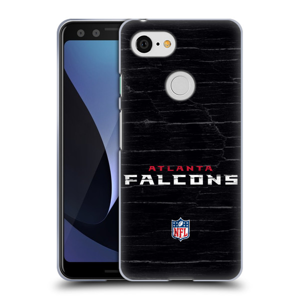 NFL Atlanta Falcons Logo Distressed Look Soft Gel Case for Google Pixel 3