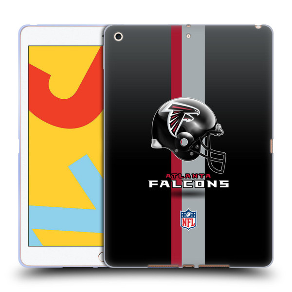 NFL Atlanta Falcons Logo Helmet Soft Gel Case for Apple iPad 10.2 2019/2020/2021