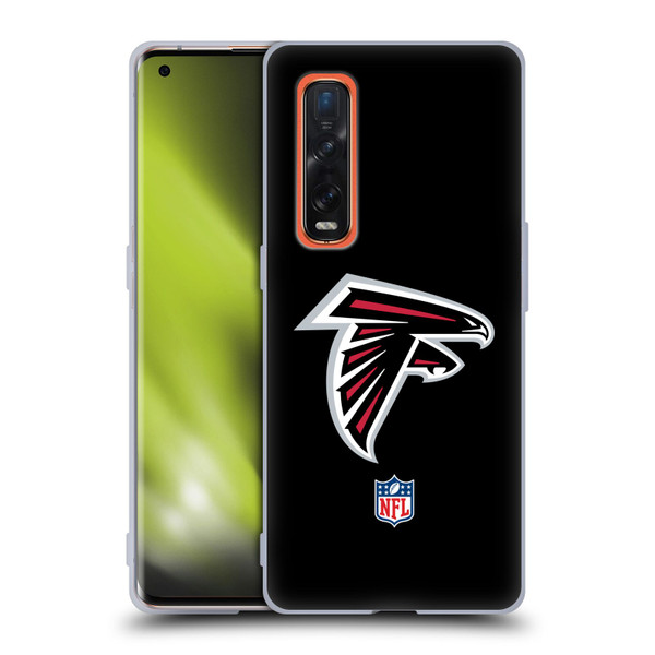 NFL Atlanta Falcons Logo Plain Soft Gel Case for OPPO Find X2 Pro 5G