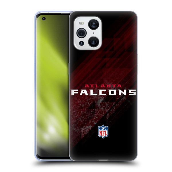 NFL Atlanta Falcons Logo Blur Soft Gel Case for OPPO Find X3 / Pro