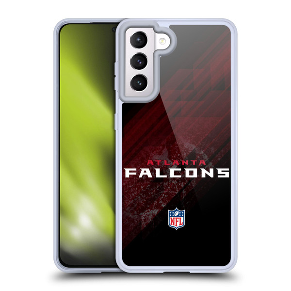 NFL Atlanta Falcons Logo Blur Soft Gel Case for Samsung Galaxy S21 5G