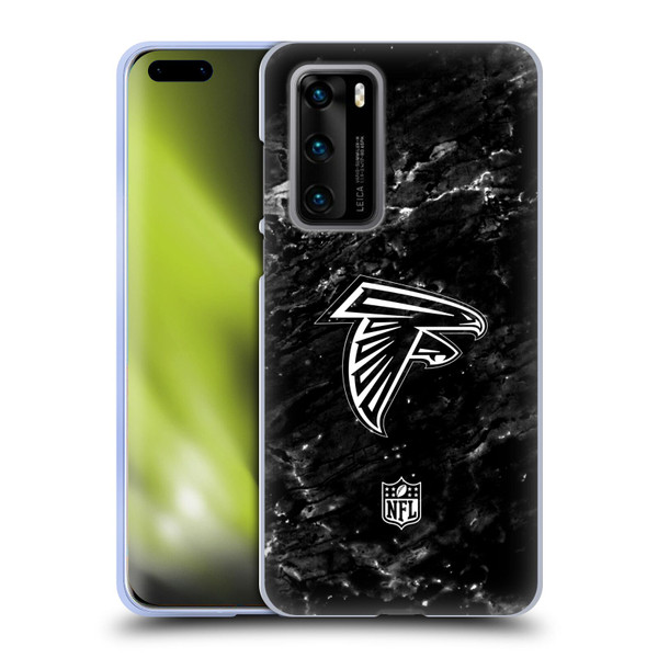 NFL Atlanta Falcons Artwork Marble Soft Gel Case for Huawei P40 5G