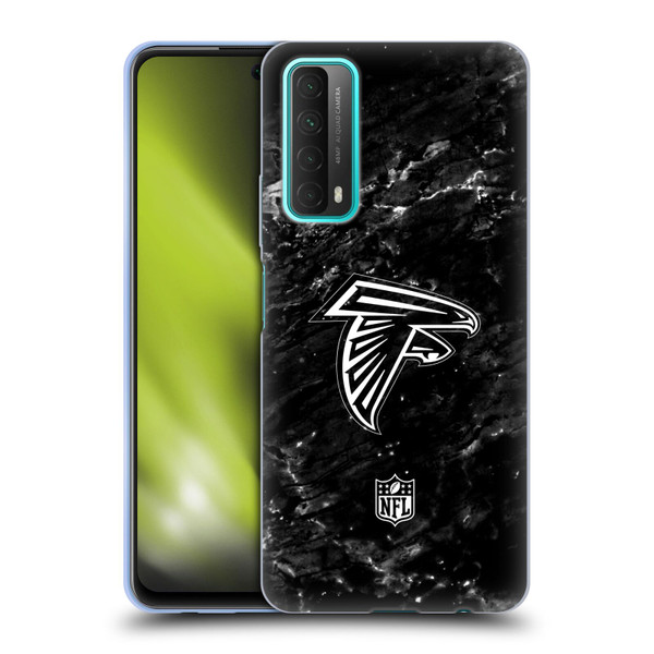 NFL Atlanta Falcons Artwork Marble Soft Gel Case for Huawei P Smart (2021)