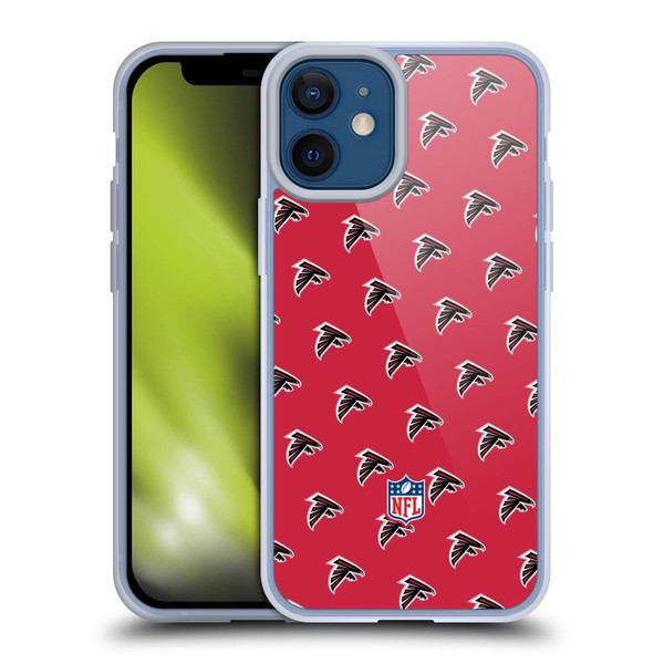 NFL Atlanta Falcons Artwork Patterns Soft Gel Case for Apple iPhone 12 Mini