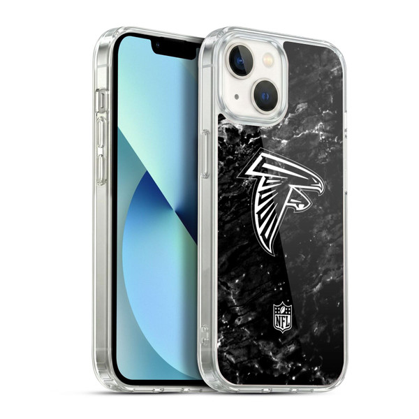 NFL Atlanta Falcons Artwork Marble Soft Gel Case for Apple iPhone 13