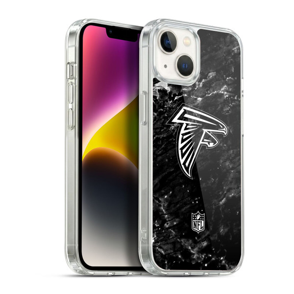 NFL Atlanta Falcons Artwork Marble Soft Gel Case for Apple iPhone 14 Plus & MagSafe