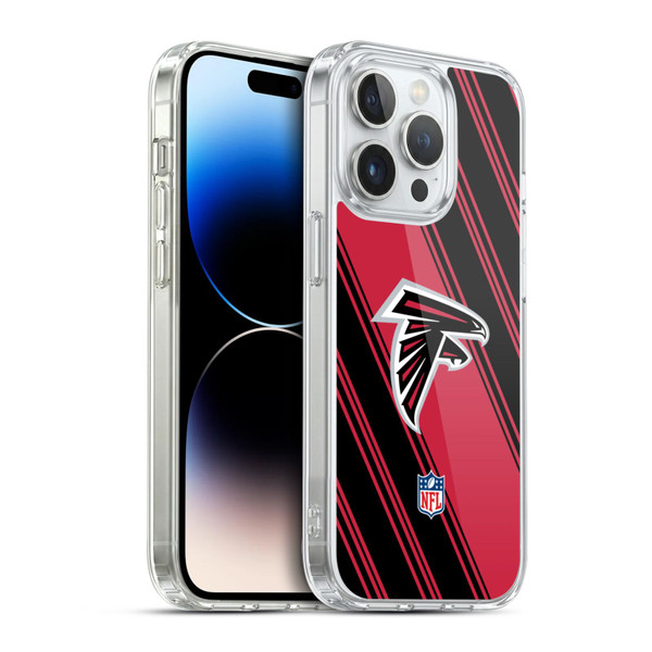 NFL Atlanta Falcons Artwork Stripes Soft Gel Case for Apple iPhone 14 Pro & MagSafe