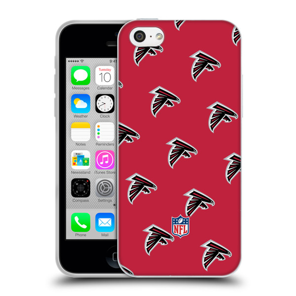 NFL Atlanta Falcons Artwork Patterns Soft Gel Case for Apple iPhone 5c