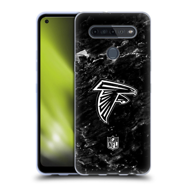 NFL Atlanta Falcons Artwork Marble Soft Gel Case for LG K51S