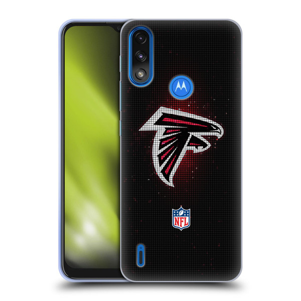 NFL Atlanta Falcons Artwork LED Soft Gel Case for Motorola Moto E7 Power / Moto E7i Power