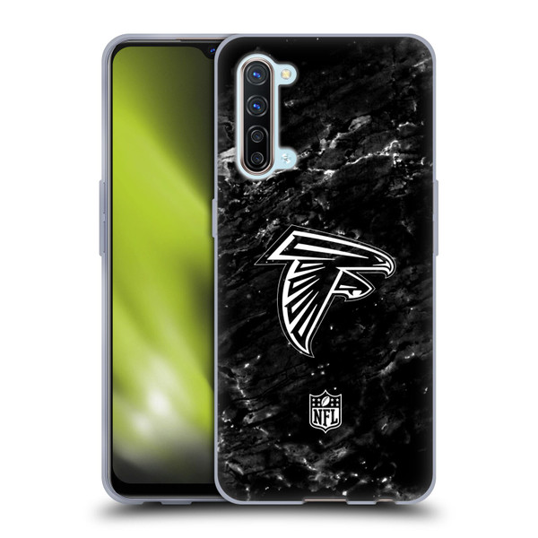 NFL Atlanta Falcons Artwork Marble Soft Gel Case for OPPO Find X2 Lite 5G