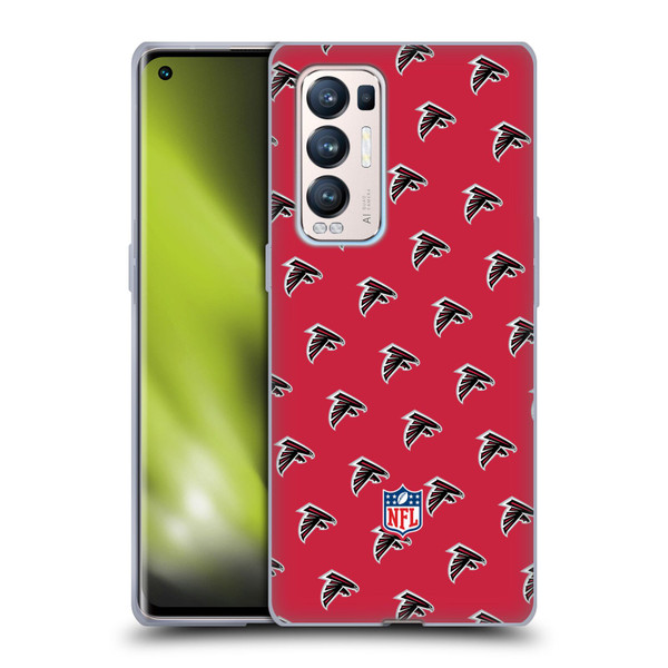 NFL Atlanta Falcons Artwork Patterns Soft Gel Case for OPPO Find X3 Neo / Reno5 Pro+ 5G