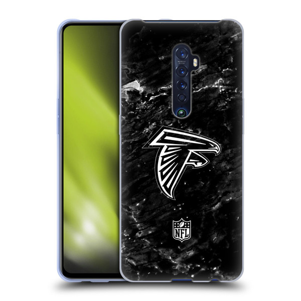 NFL Atlanta Falcons Artwork Marble Soft Gel Case for OPPO Reno 2