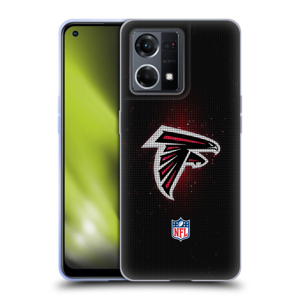NFL Atlanta Falcons Artwork LED Soft Gel Case for OPPO Reno8 4G