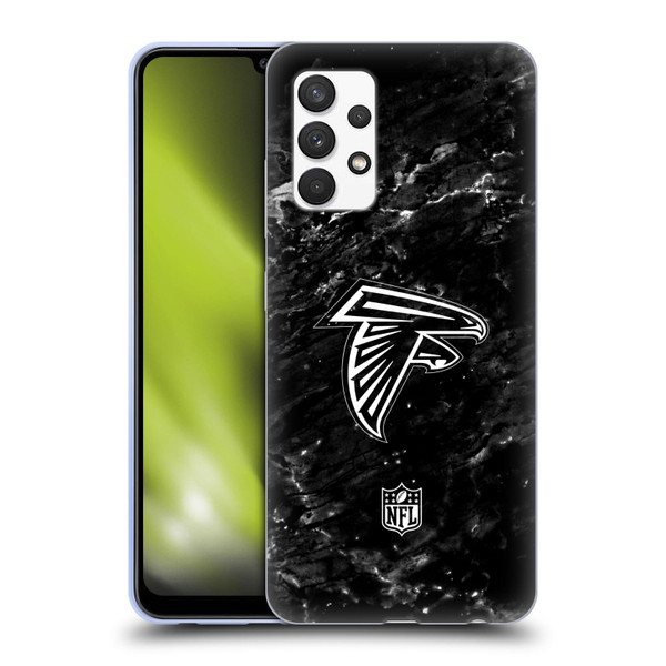 NFL Atlanta Falcons Artwork Marble Soft Gel Case for Samsung Galaxy A32 (2021)