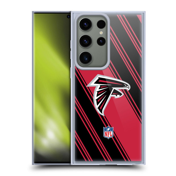 NFL Atlanta Falcons Artwork Stripes Soft Gel Case for Samsung Galaxy S23 Ultra 5G