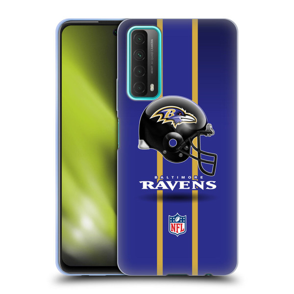 NFL Baltimore Ravens Logo Helmet Soft Gel Case for Huawei P Smart (2021)