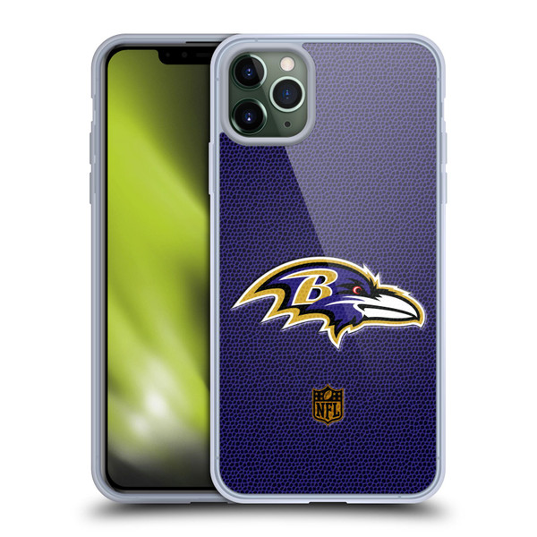 NFL Baltimore Ravens Logo Football Soft Gel Case for Apple iPhone 11 Pro Max