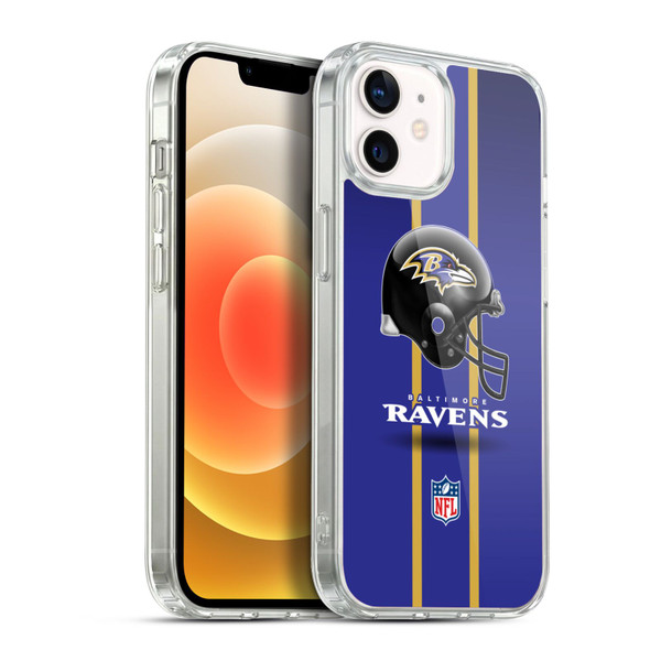 NFL Baltimore Ravens Logo Helmet Soft Gel Case for Apple iPhone 12 / iPhone 12 Pro & MagSafe