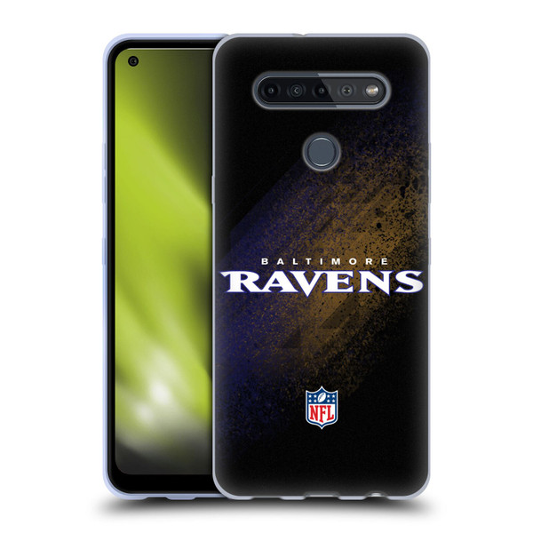 NFL Baltimore Ravens Logo Blur Soft Gel Case for LG K51S