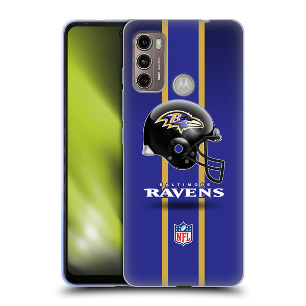 NFL Baltimore Ravens Logo Helmet Soft Gel Case for Motorola Moto G60 / Moto G40 Fusion