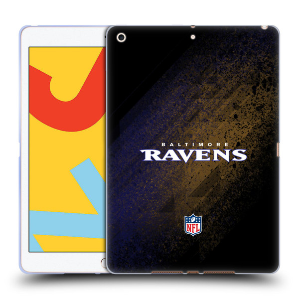 NFL Baltimore Ravens Logo Blur Soft Gel Case for Apple iPad 10.2 2019/2020/2021