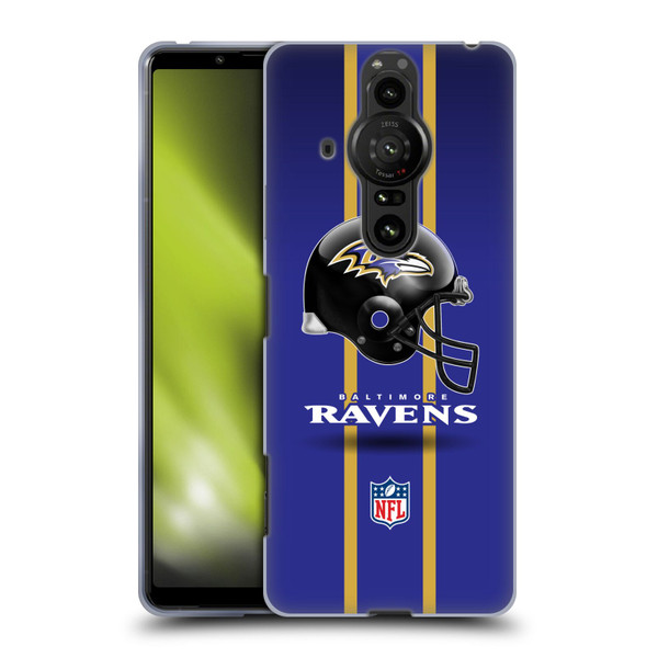 NFL Baltimore Ravens Logo Helmet Soft Gel Case for Sony Xperia Pro-I