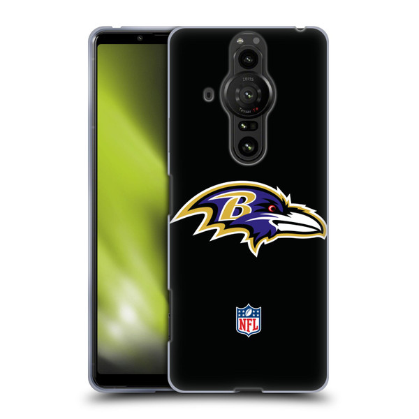 NFL Baltimore Ravens Logo Plain Soft Gel Case for Sony Xperia Pro-I