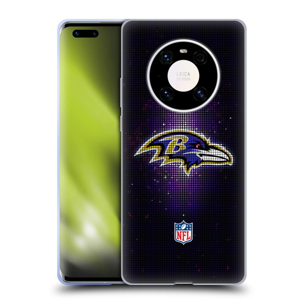 NFL Baltimore Ravens Artwork LED Soft Gel Case for Huawei Mate 40 Pro 5G