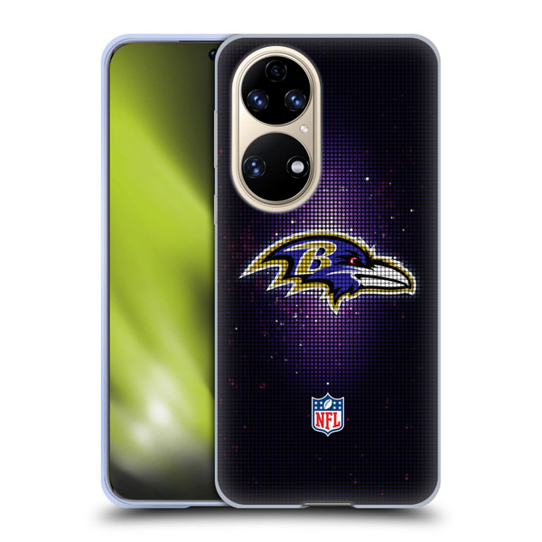NFL Baltimore Ravens Artwork LED Soft Gel Case for Huawei P50