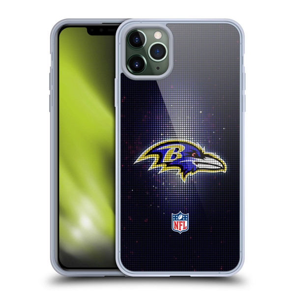 NFL Baltimore Ravens Artwork LED Soft Gel Case for Apple iPhone 11 Pro Max