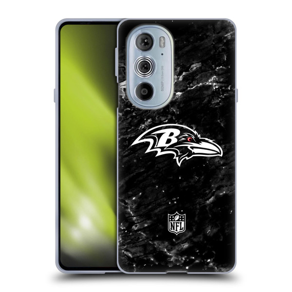NFL Baltimore Ravens Artwork Marble Soft Gel Case for Motorola Edge X30