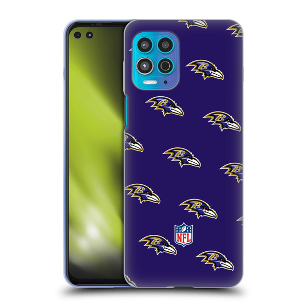 NFL Baltimore Ravens Artwork Patterns Soft Gel Case for Motorola Moto G100