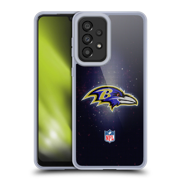 NFL Baltimore Ravens Artwork LED Soft Gel Case for Samsung Galaxy A33 5G (2022)