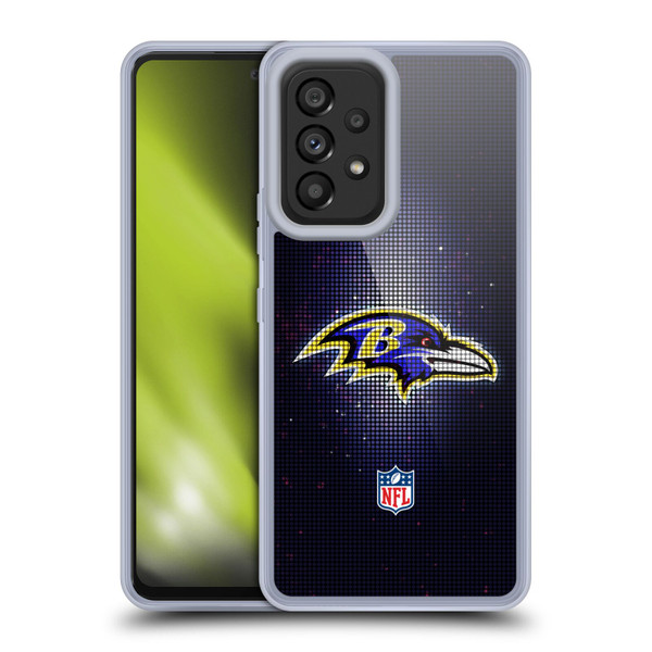 NFL Baltimore Ravens Artwork LED Soft Gel Case for Samsung Galaxy A53 5G (2022)