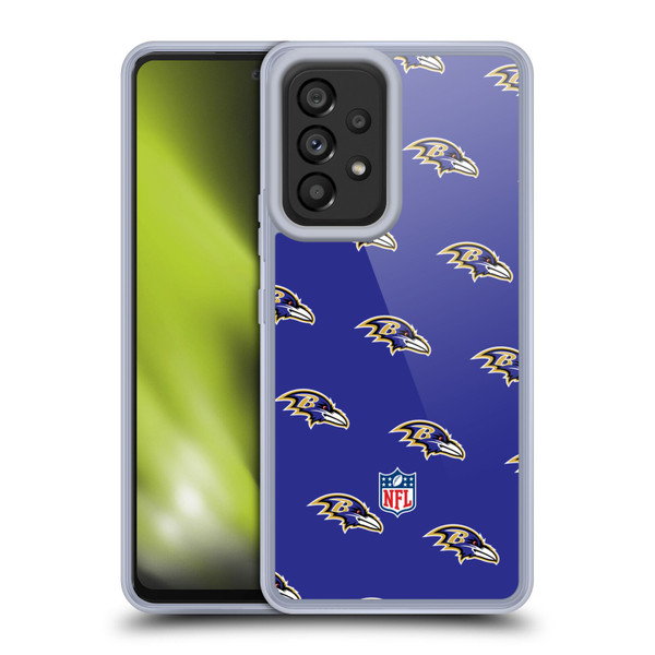 NFL Baltimore Ravens Artwork Patterns Soft Gel Case for Samsung Galaxy A53 5G (2022)
