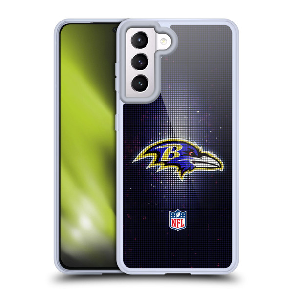NFL Baltimore Ravens Artwork LED Soft Gel Case for Samsung Galaxy S21 5G