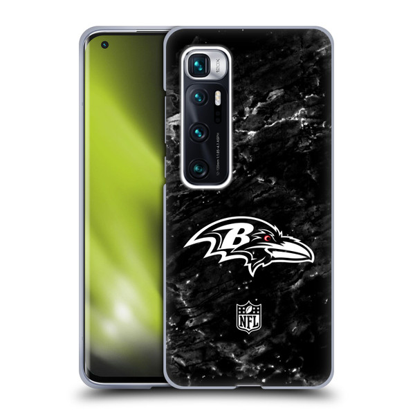 NFL Baltimore Ravens Artwork Marble Soft Gel Case for Xiaomi Mi 10 Ultra 5G