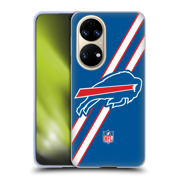 NFL Buffalo Bills Logo Stripes Soft Gel Case for Huawei P50