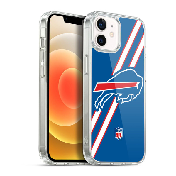 NFL Buffalo Bills Logo Stripes Soft Gel Case for Apple iPhone 12 / iPhone 12 Pro & MagSafe