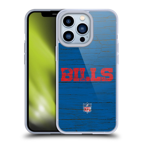 NFL Buffalo Bills Logo Distressed Look Soft Gel Case for Apple iPhone 13 Pro