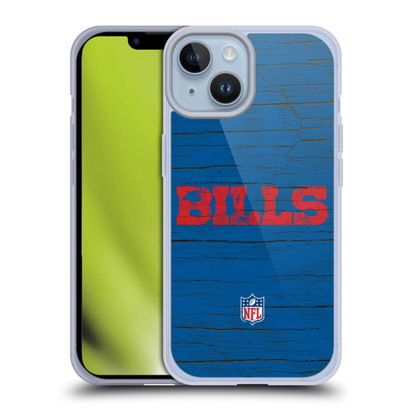 NFL Buffalo Bills Logo Distressed Look Soft Gel Case for Apple iPhone 14