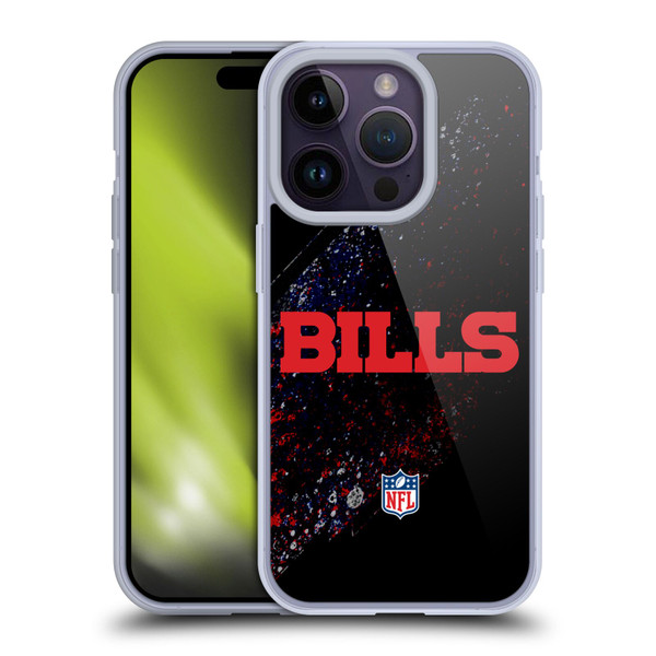 NFL Buffalo Bills Logo Blur Soft Gel Case for Apple iPhone 14 Pro