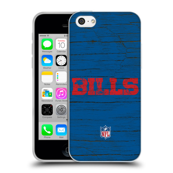 NFL Buffalo Bills Logo Distressed Look Soft Gel Case for Apple iPhone 5c