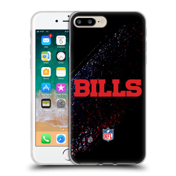 NFL Buffalo Bills Logo Blur Soft Gel Case for Apple iPhone 7 Plus / iPhone 8 Plus