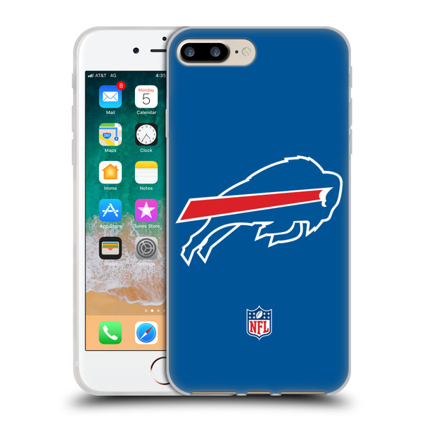 NFL Buffalo Bills Logo Plain Soft Gel Case for Apple iPhone 7 Plus / iPhone 8 Plus