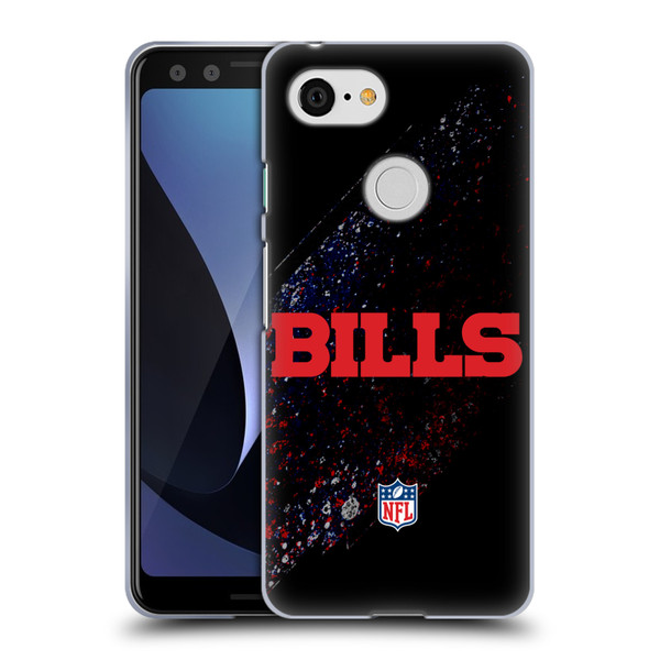 NFL Buffalo Bills Logo Blur Soft Gel Case for Google Pixel 3