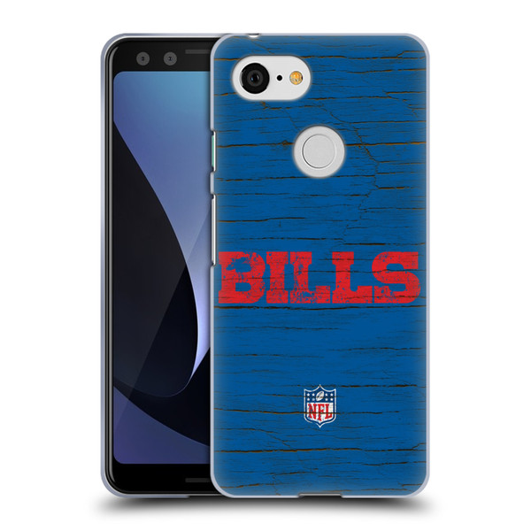NFL Buffalo Bills Logo Distressed Look Soft Gel Case for Google Pixel 3