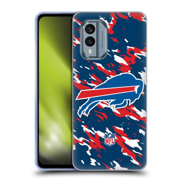 NFL Buffalo Bills Logo Camou Soft Gel Case for Nokia X30