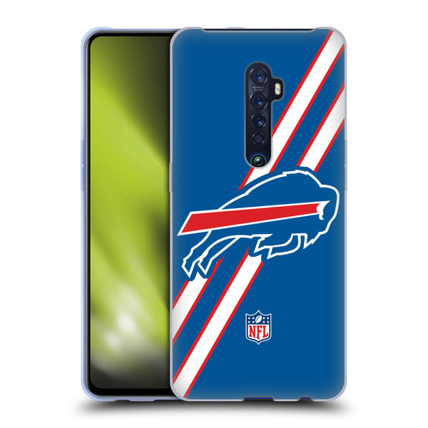NFL Buffalo Bills Logo Stripes Soft Gel Case for OPPO Reno 2
